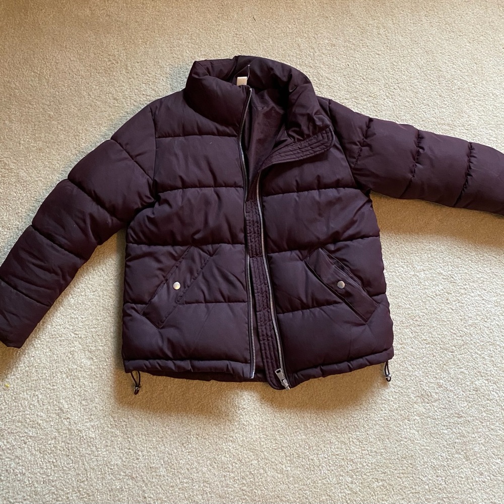 H&M Purple puffer jacket